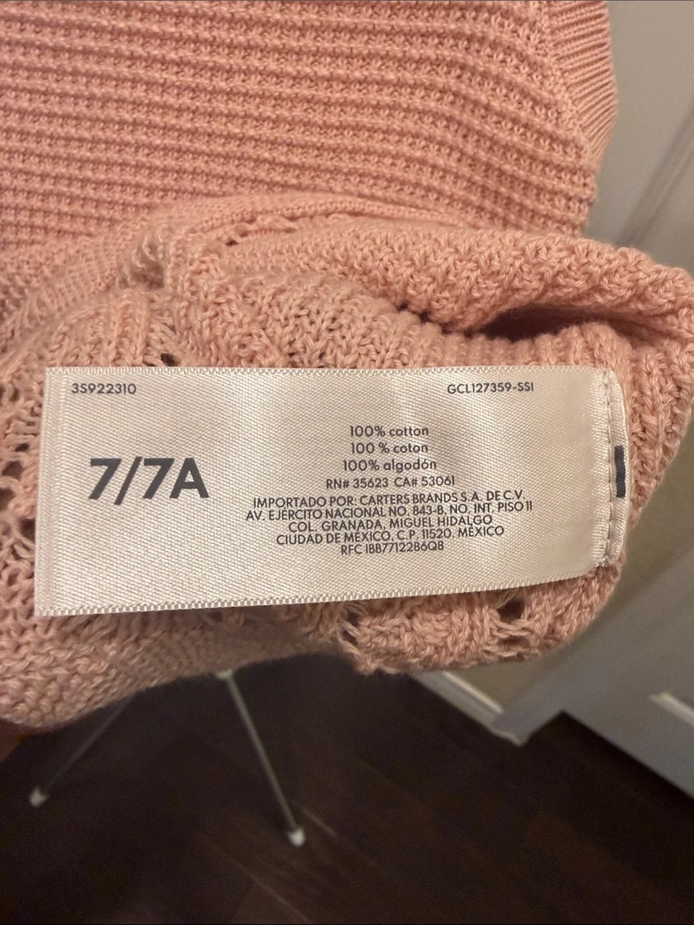 OshKosh B'gosh Dusty Pink Knit Sleeveless Top and skirt set